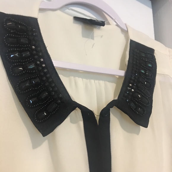 Sheer Collared Gem Tank SZ XL - Picture 2 of 3